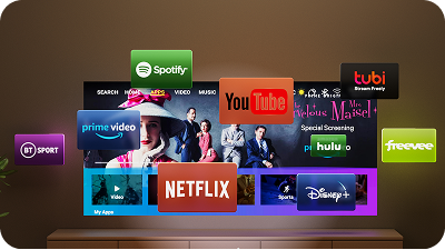 Streaming apps on connected TV