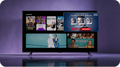 Smart TV featured content interface